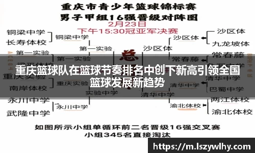 重庆篮球队在篮球节奏排名中创下新高引领全国篮球发展新趋势
