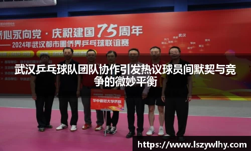 武汉乒乓球队团队协作引发热议球员间默契与竞争的微妙平衡