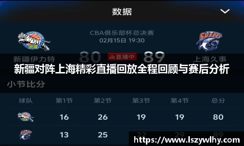 新疆对阵上海精彩直播回放全程回顾与赛后分析